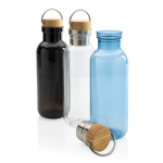 Gerecyclede plastic fles met dop en handvat 680ml Climate Recycled kleur doorzichtig algemene weergave