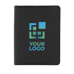 Stijlvolle aktetas met bedrukking luxe A4 Tech Zipper kleur zwart met afdrukgebied