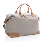 Reistas met logo gemaakt van gerecycled canvas Getaway Recycled kleur grijs zevende weergave
