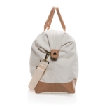 Reistas met logo gemaakt van gerecycled canvas Getaway Recycled kleur gebroken wit vierde weergave