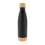Fles met een infuser en bamboedetail 520 ml Lid&Bottom Bambu kleur zwart tweede weergave