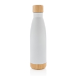 Fles met een infuser en bamboedetail 520 ml Lid&Bottom Bambu kleur wit tweede weergave