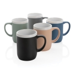 Keramische mokken bedrukken met witte rand 330 ml White Deco kleur grijs algemene weergave
