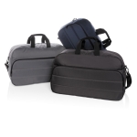 Moderne milieuvriendelijke sporttas bedrukken Pocket Impact RPET kleur marineblauw algemene weergave