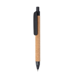 Duurzame kurken tarwestrovezel pen bedrukken blauwe inkt Straw Fiber kleur zwart