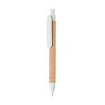 Duurzame kurken tarwestrovezel pen bedrukken blauwe inkt Straw Fiber kleur lichtgroen