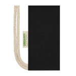Rugtasjes met logo van 140 g/m2 biologisch katoen Pure Max kleur zwart weergave detail 2