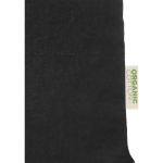 Biologisch katoenen draagtassen bedrukken 140 g/m2 Organic Pure Colors kleur zwart weergave detail 2