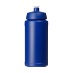 Hoge kwaliteit bidon bedrukken 500ml Baseline® kleur blauw tweede weergave voorkant
