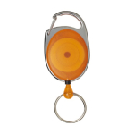 Sleutelhanger met uitschuifbare plastic clip tweede weergave voorkant