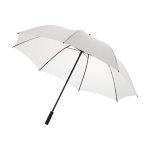 Gekleurde luxe paraplu met logo voor klanten Ø102 Tempest kleur wit