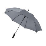 Gekleurde luxe paraplu met logo voor klanten Ø102 Tempest kleur grijs