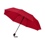 Hoge kwaliteit opvouwbare paraplu met logo Ø95 Downtown kleur rood