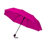 Hoge kwaliteit opvouwbare paraplu met logo Ø95 Downtown kleur fuchsia