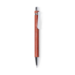 Pen van natuurlijk hout met metalen clip en blauwe inkt Pulse Wood kleur hout derde weergave