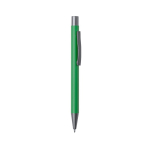 Voordelige pen van gerecycled aluminium met blauwe inkt Eco Alu kleur groen  negende weergave