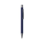 Voordelige pen van gerecycled aluminium met blauwe inkt Eco Alu kleur marineblauw  negende weergave