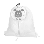 Kinderrugzak in de vorm van een dier met polyester touwen kleur wit eerste weergave