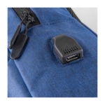 Laptoprugzak met USB aansluiting en bagageriem BusinessPro kleur blauw vijfde weergave