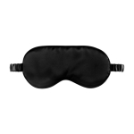 Slaapmasker met zachte aanraking om te ontspannen met logo Satin kleur zwart eerste weergave
