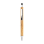 Bamboe eco pennen met chroomafwerking bedrukken Zurich Bamboo kleur hout vijfde weergave