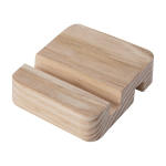 Vierkante bamboe telefoonhouder voor op kantoor Bamboo kleur hout tweede weergave