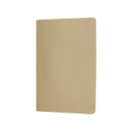 A5-notitieboek met kartonnen kaft en crèmekleurig gelijnd papier kleur naturel
