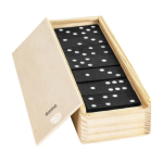 Reclame dominospel in een houten kist Domino WoodBox kleur hout derde weergave