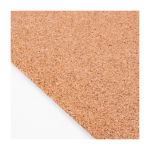 Rechthoekige kurk muismat met logo Nature kleur beige vijfde weergave