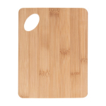 Bamboe keukenplank met gestanst gat in de hoek kleur naturel tweede weergave