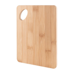 Bamboe keukenplank met gestanst gat in de hoek kleur naturel zesde weergave