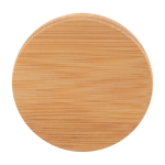 Ronde bamboe flessenopener Round Bambo kleur hout derde weergave