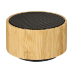 Custom Bluetooth Speaker met logo Bamboo kleur zwart derde weergave