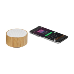 Custom Bluetooth Speaker met logo Bamboo kleur zwart tweede weergave