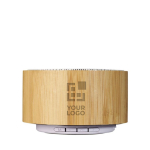 Custom Bluetooth Speaker met logo Bamboo met afdrukgebied