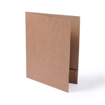 Personaliseerbare schrijfmap van karton 400g/m2 A4 Eco Basic kleur naturel eerste weergave