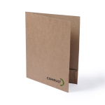 Personaliseerbare schrijfmap van karton 400g/m2 A4 Eco Basic kleur naturel derde weergave