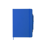 Gelinieerd notitieboekje A5 met kunstleren kaft Hemming kleur blauw  negende weergave