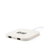 Draadloze oplader van tarwestro voor tot 3 apparaten met jouw bedrukking