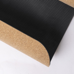 Gepersonaliseerde kurken yogamat met logo Yoga Cork kleur beige vijfde weergave