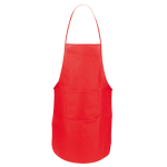 Non-woven keukenschort kleur rood
