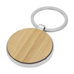 Elegante ronde houten sleutelhanger bedrukken Bamboo Round