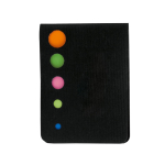 Notitieblok met gekleurde sticky notes ColorMark kleur zwart  negende weergave