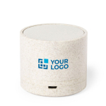 Leuke goedkope tarwestro draadloze speaker Natura Soul met jouw bedrukking