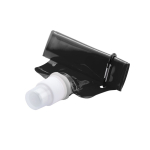 Opvouwbare plastic drinkfles met karabijnhaakclip 400ml kleur zwart  negende weergave