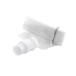 Opvouwbare plastic drinkfles met karabijnhaakclip 400ml kleur wit  negende weergave