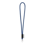 Buisvormige keycords met logo, levering binnen 4-6 dagen Tube Classic kleur blauw
