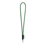 Keycords bedrukken met 4-6 dagen levertijd Tube Stripes Dark kleur groen