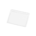 Badgehouder van plastic met gaatjes voor karabijnhaak 11x9 cm diverse kleuren