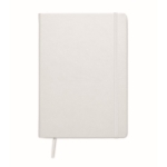 Notitieboek van gerecycled papier met PU-omslag A5 Notes Recycle kleur wit tweede weergave